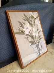 MaxSold Auction: Flower frame painting  - Le Roy (New York, USA) SELLER MANAGED Downsizing Online Auction - East Main Road