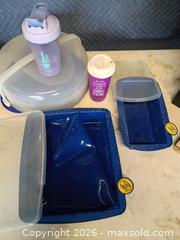 MaxSold Auction: Silicone pan set and food carrier  - Le Roy (New York, USA) SELLER MANAGED Downsizing Online Auction - East Main Road