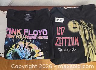 MaxSold Auction: Vintage Rock Band Tees, Pink Floyd, Led Zeppelin  - Hatboro (Pennsylvania, USA) PARTNER MANAGED Estate Sale Online Auction - Jacksonville