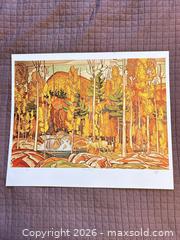 MaxSold Auction: A. J. Casson 'Autumn Decorations' Limited Ed. - Numbered & signed in Pencil by the artist - Burlington (Ontario, Canada) SELLER MANAGED Downsizing Online Auction -  Taylor Crescent