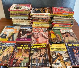 MaxSold Auction:   Vintage Pulp Noir Crime Paperbacks  - Los Angeles (California, USA) PARTNER MANAGED Estate Sale Online Auction - N Croft Avenue