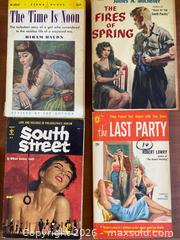 MaxSold Auction:   Vintage Pulp Noir Crime Paperbacks  - Los Angeles (California, USA) PARTNER MANAGED Estate Sale Online Auction - N Croft Avenue
