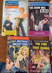 MaxSold Auction:   Vintage Pulp Noir Crime Paperbacks  - Los Angeles (California, USA) PARTNER MANAGED Estate Sale Online Auction - N Croft Avenue