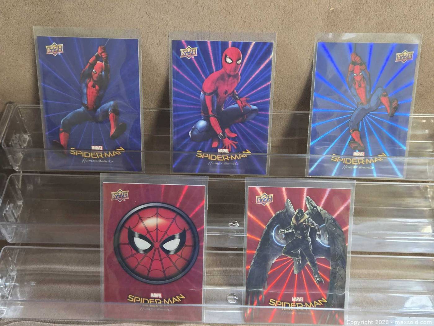 Upper Deck Marvel Spider-Man Homecoming Holographic Cards, 5 | Maxsold