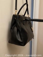 MaxSold Auction: Ralph Lauren Lauren RLL Black Leather Satchel Tote Shoulder Bag - Toronto (Ontario, Canada) SELLER MANAGED Downsizing Online Auction - O'connor Drive (CONDO)