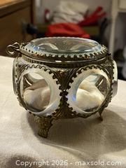 MaxSold Auction: Victorian/Antique Brass and Beveled Glass Jewelry Trinket Box - Toronto (Ontario, Canada) SELLER MANAGED Downsizing Online Auction - O'connor Drive (CONDO)