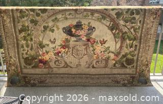 MaxSold Auction: Vintage French Goblys Tapestry Woven Floral Wall Hanging 81 x 56 in - Toronto (Ontario, Canada) SELLER MANAGED Downsizing Online Auction - O'connor Drive (CONDO)
