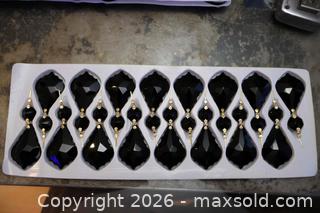 MaxSold Auction: 16 black Drop Crystals New. - Toronto (Ontario, Canada) SELLER MANAGED Downsizing Online Auction - Chesswood Drive (STORAGE)