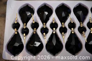 MaxSold Auction: 16 black Drop Crystals New. - Toronto (Ontario, Canada) SELLER MANAGED Downsizing Online Auction - Chesswood Drive (STORAGE)