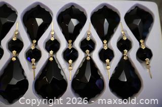 MaxSold Auction: 16 black Drop Crystals New. - Toronto (Ontario, Canada) SELLER MANAGED Downsizing Online Auction - Chesswood Drive (STORAGE)