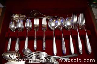 MaxSold Auction: 1 Silverplate Cutlery Box filled with silverplate. - Toronto (Ontario, Canada) SELLER MANAGED Downsizing Online Auction - Chesswood Drive (STORAGE)
