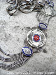 MaxSold Auction: 1930-40 solid Russian Turkish Inspired STERLING Foxtail Necklace - Victoria (British Columbia, Canada) SELLER MANAGED Downsizing Online Auction - Gorge Road. East (CONDO)