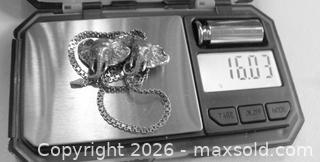MaxSold Auction: Chunky STERLING Elephant duo in BIRKS Box - Victoria (British Columbia, Canada) SELLER MANAGED Downsizing Online Auction - Gorge Road. East (CONDO)