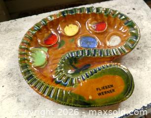 MaxSold Auction: Mid Century GERMAN Glazed Pottery of Artists Palette - Victoria (British Columbia, Canada) SELLER MANAGED Downsizing Online Auction - Gorge Road. East (CONDO)