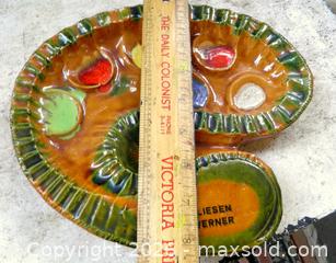 MaxSold Auction: Mid Century GERMAN Glazed Pottery of Artists Palette - Victoria (British Columbia, Canada) SELLER MANAGED Downsizing Online Auction - Gorge Road. East (CONDO)