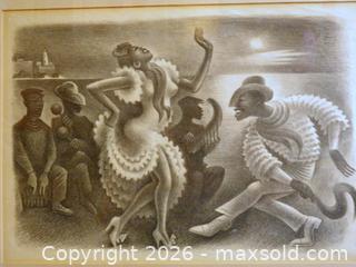 MaxSold Auction: RUMBA- Vintage signed pencil lithography by MIGUEL COVARRUBIAS (1904-1957) - Victoria (British Columbia, Canada) SELLER MANAGED Downsizing Online Auction - Gorge Road. East (CONDO)