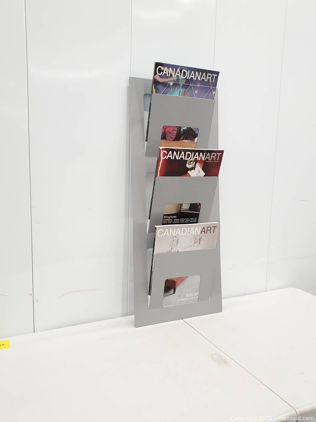 Vintage IKEA Skrissel Metal Wall Magazine Rack | Maxsold