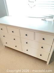MaxSold Auction: IKEA White Solid Wood 8-Drawer Dresser 63" Wide - Aurora (Ontario, Canada) SELLER MANAGED Downsizing Online Auction -  Kane Crescent