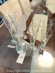MaxSold Auction: Waterford Crystal Champagne Flutes, Lot of 8 - Los Angeles (California, USA) PARTNER MANAGED Moving Online Auction - Erwin Street (CONDO)