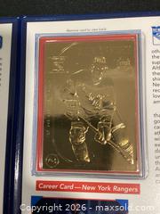 MaxSold Auction: WAYNE GRETZKY 22kt GOLD ROOKIE AND CAREER CARDS - St. Thomas (Ontario, Canada) SELLER MANAGED Downsizing Online Auction - Coleman Court