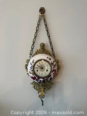 MaxSold Auction: Antique New Haven “Thistle” Porcelain Wall Clock with Brass Mount - Toronto (Ontario, Canada) SELLER MANAGED Estate Sale Online Auction - Walmer Road (CONDO)