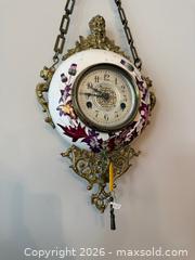 MaxSold Auction: Antique New Haven “Thistle” Porcelain Wall Clock with Brass Mount - Toronto (Ontario, Canada) SELLER MANAGED Estate Sale Online Auction - Walmer Road (CONDO)