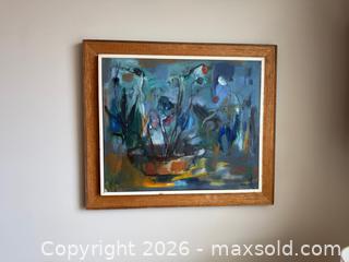 MaxSold Auction: Original Abstract Painting 'Floral Still Life', Signed - Toronto (Ontario, Canada) SELLER MANAGED Estate Sale Online Auction - Walmer Road (CONDO)