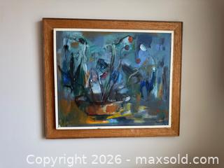 MaxSold Auction: Original Abstract Painting 'Floral Still Life', Signed - Toronto (Ontario, Canada) SELLER MANAGED Estate Sale Online Auction - Walmer Road (CONDO)