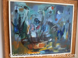 MaxSold Auction: Original Abstract Painting 'Floral Still Life', Signed - Toronto (Ontario, Canada) SELLER MANAGED Estate Sale Online Auction - Walmer Road (CONDO)