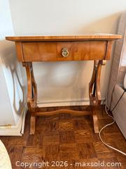 MaxSold Auction: PAIR OF Biedermeier Style Side Tables with Lyre-Shaped Legs - Toronto (Ontario, Canada) SELLER MANAGED Estate Sale Online Auction - Walmer Road (CONDO)