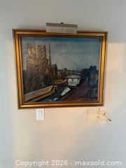 MaxSold Auction: Perlrott Csaba Vilmos (Attributed) – Framed European Cityscape Oil Painting - Toronto (Ontario, Canada) SELLER MANAGED Estate Sale Online Auction - Walmer Road (CONDO)