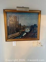 MaxSold Auction: Perlrott Csaba Vilmos (Attributed) – Framed European Cityscape Oil Painting - Toronto (Ontario, Canada) SELLER MANAGED Estate Sale Online Auction - Walmer Road (CONDO)