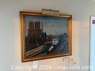 MaxSold Auction: Perlrott Csaba Vilmos (Attributed) – Framed European Cityscape Oil Painting - Toronto (Ontario, Canada) SELLER MANAGED Estate Sale Online Auction - Walmer Road (CONDO)