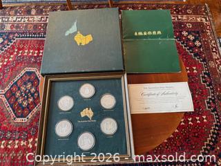 MaxSold Auction: The Australian State Medals Sterling Silver Proof Set (1976) w/ COA & Case - Toronto (Ontario, Canada) SELLER MANAGED Estate Sale Online Auction - Walmer Road (CONDO)