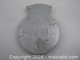 MaxSold Auction: Old Hand Painted Cast Metal HMCS Qu'Appelle Ships Crest - Esquimalt (British Columbia, Canada) SELLER MANAGED Downsizing Online Auction - Yarrow Place