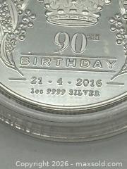 MaxSold Auction: AUSTRALIA 2016 Queen Elizabeth II 90th Birthday 1oz Silver Coin - St. Catharines (Ontario, Canada) SELLER MANAGED Estate Sale Online Auction - Drury Crescent