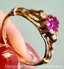 MaxSold Auction: Vintage 10K Yellow Gold Ruby Ring - Marked  - Toronto (Ontario, Canada) PARTNER MANAGED Reseller Online Auction - Queen Street West