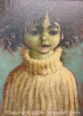 MaxSold Auction: Vintage Framed Signed Original Painting By William Winter - Title "The White Sweater" - Toronto (Ontario, Canada) PARTNER MANAGED Reseller Online Auction - Queen Street West