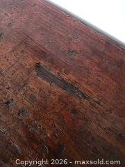 MaxSold Auction: Antique Farmhouse Solid Wood Accent Side Table with Turned Legs - 27.5"H x 22.75"W x 15.75"D - Kingston (Ontario, Canada) SELLER MANAGED Downsizing Online Auction - Abdo Road