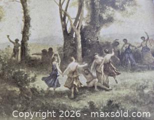MaxSold Auction: c. 1920-1950s - Small Vintage Print of "Morning, Dance of the Nymphs" by the French landscape Artist: Jean-Baptiste-Camille-Carot  - Kingston (Ontario, Canada) SELLER MANAGED Downsizing Online Auction - Abdo Road