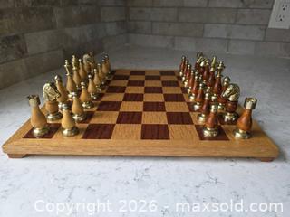 MaxSold Auction: Cardinal 1984 Limited Edition Wood & Brass Chess Set - Kingston (Ontario, Canada) SELLER MANAGED Downsizing Online Auction - Abdo Road