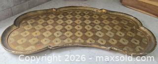 MaxSold Auction: Large Vintage Florentine Gilded Wood Decorative Centerpiece Tray, Made in Italy - Kingston (Ontario, Canada) SELLER MANAGED Downsizing Online Auction - Abdo Road