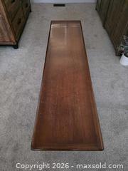 MaxSold Auction: MCM - Lane coffee table made by Knechtel in Hanover, Ontario -  Mid-Century Modern Solid Wood Coffee Table, Brown - Kingston (Ontario, Canada) SELLER MANAGED Downsizing Online Auction - Abdo Road