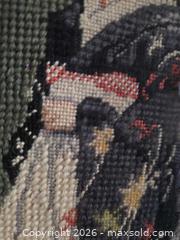 MaxSold Auction: Vintage Framed Hand-Stitched Geisha Needlepoint, Bamboo-Style Frame - Kingston (Ontario, Canada) SELLER MANAGED Downsizing Online Auction - Abdo Road