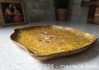 MaxSold Auction: Vintage Hand-Painted Toleware Decorative Serving Tray, Made in Japan  - Kingston (Ontario, Canada) SELLER MANAGED Downsizing Online Auction - Abdo Road