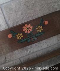 MaxSold Auction: Vintage Spice Rack with orange blossoms - 12.75"H x 11.5"W x 2"D - Kingston (Ontario, Canada) SELLER MANAGED Downsizing Online Auction - Abdo Road