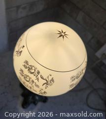 MaxSold Auction: Vintage Victorian - Ornate Brass Gilt Banquet/Parlor Table Lamp "Gone with the Wind" style with Glass Globe Shade - 14.75" x 6"  - Kingston (Ontario, Canada) SELLER MANAGED Downsizing Online Auction - Abdo Road