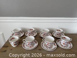MaxSold Auction: 7 Spode Tea Cups and Saucers - Pickering (Ontario, Canada) SELLER MANAGED Reseller Online Auction - Old Brock Road