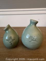 MaxSold Auction: A Pair of Korean Celadon Bud Vases - Pickering (Ontario, Canada) SELLER MANAGED Reseller Online Auction - Old Brock Road