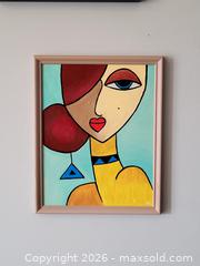MaxSold Auction: Vintage Signed Acrylic Painting - Pickering (Ontario, Canada) SELLER MANAGED Reseller Online Auction - Old Brock Road